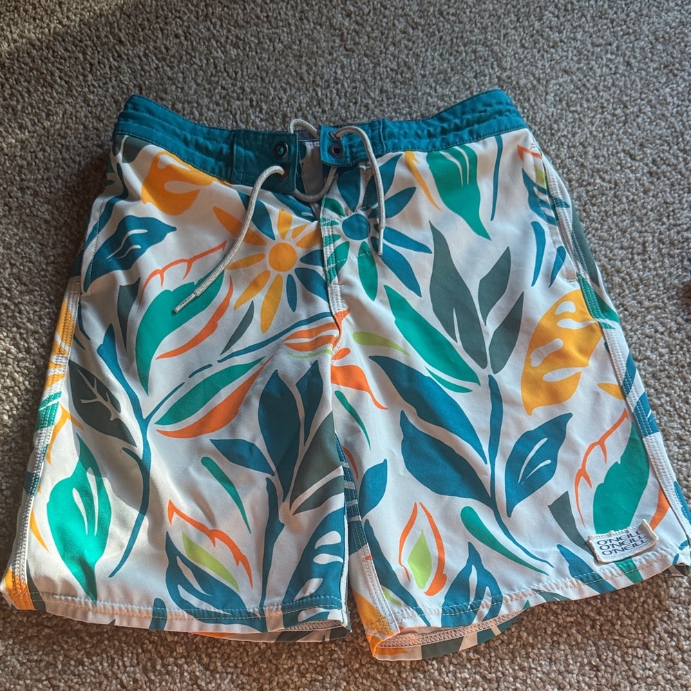 O'Neill Cruzer Swim Shorts with Leaf Pattern